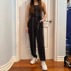 Simply Styled Petite Cami Tie Waist Black Jumpsuit Size S